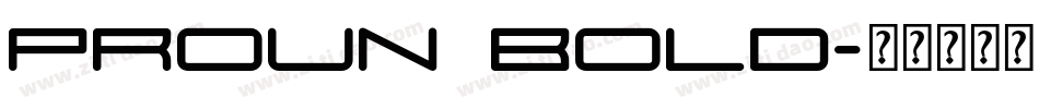 Proun Bold字体转换